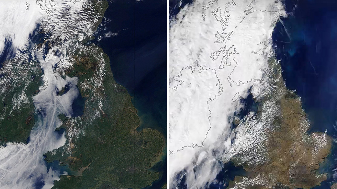  Antes e depois: Imagens de satélite mostram até que ponto a seca está a afetar o Reino Unido 