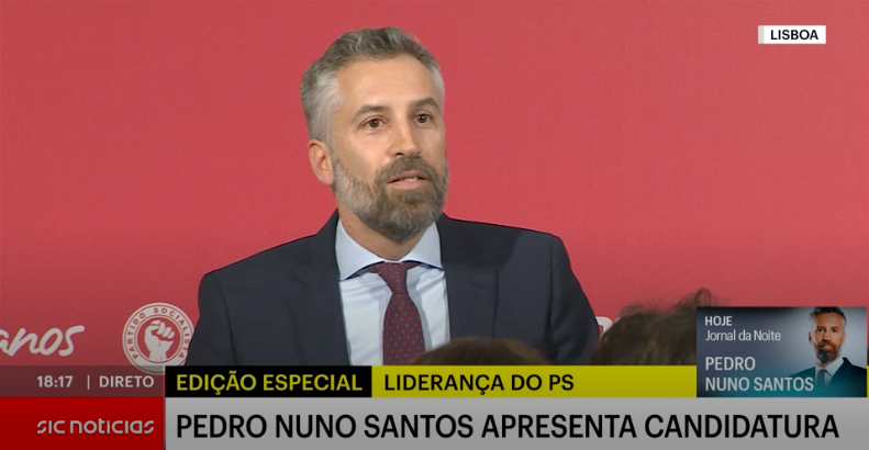 Pedro Nuno Santos formaliza candidatura à liderança do PS. “Sou neto de sapateiro e filho de empresário”