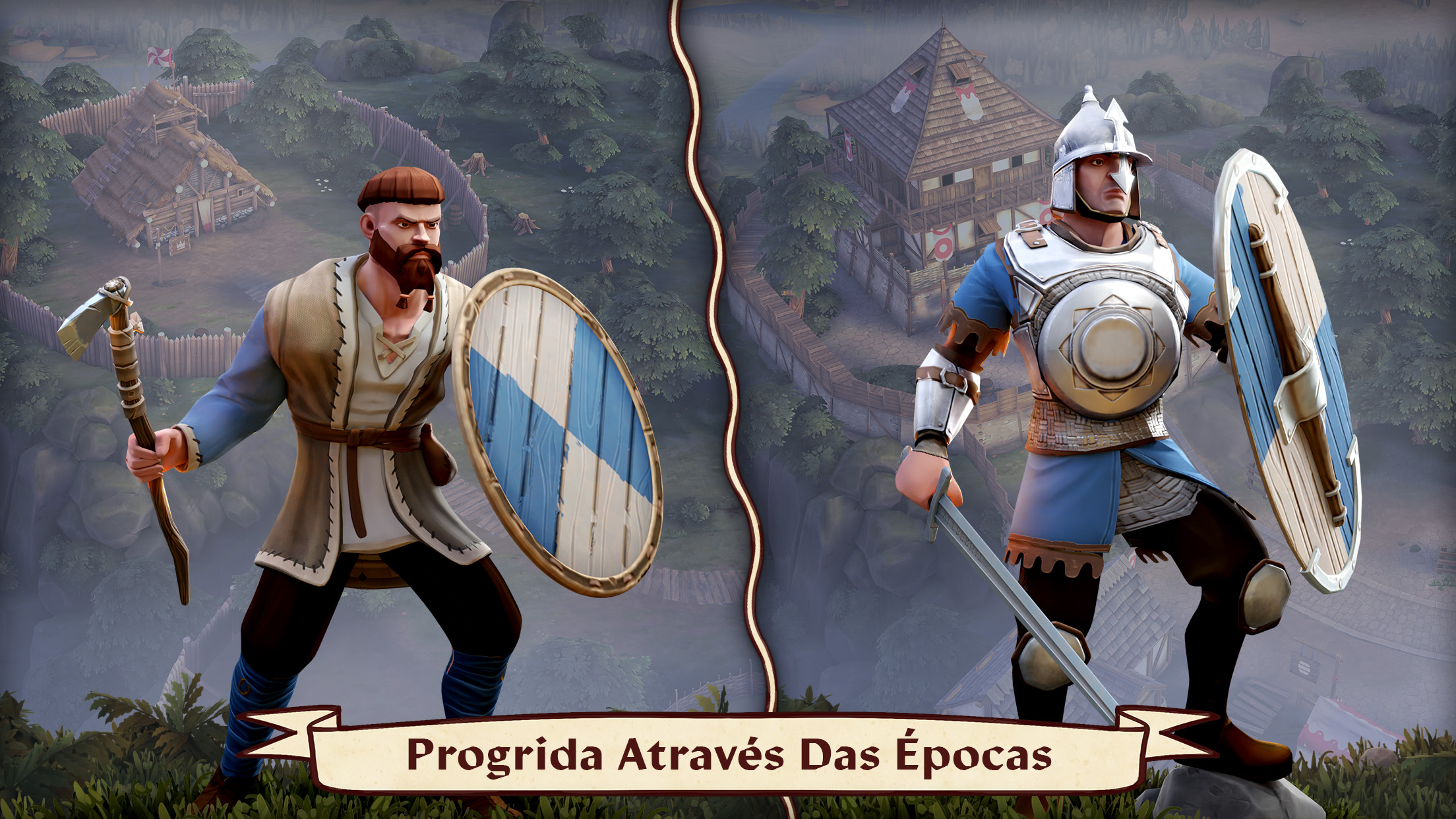 Construa um castelo e crie um exército em Dawn of Ages