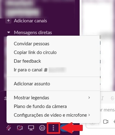 Usar os círculos no Slack