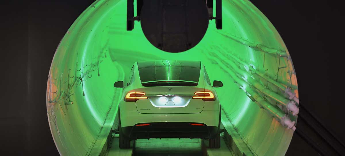 Empresa de Elon Musk revela uma visão exclusiva do seu sistema de transporte subterrâneo em Las Vegas