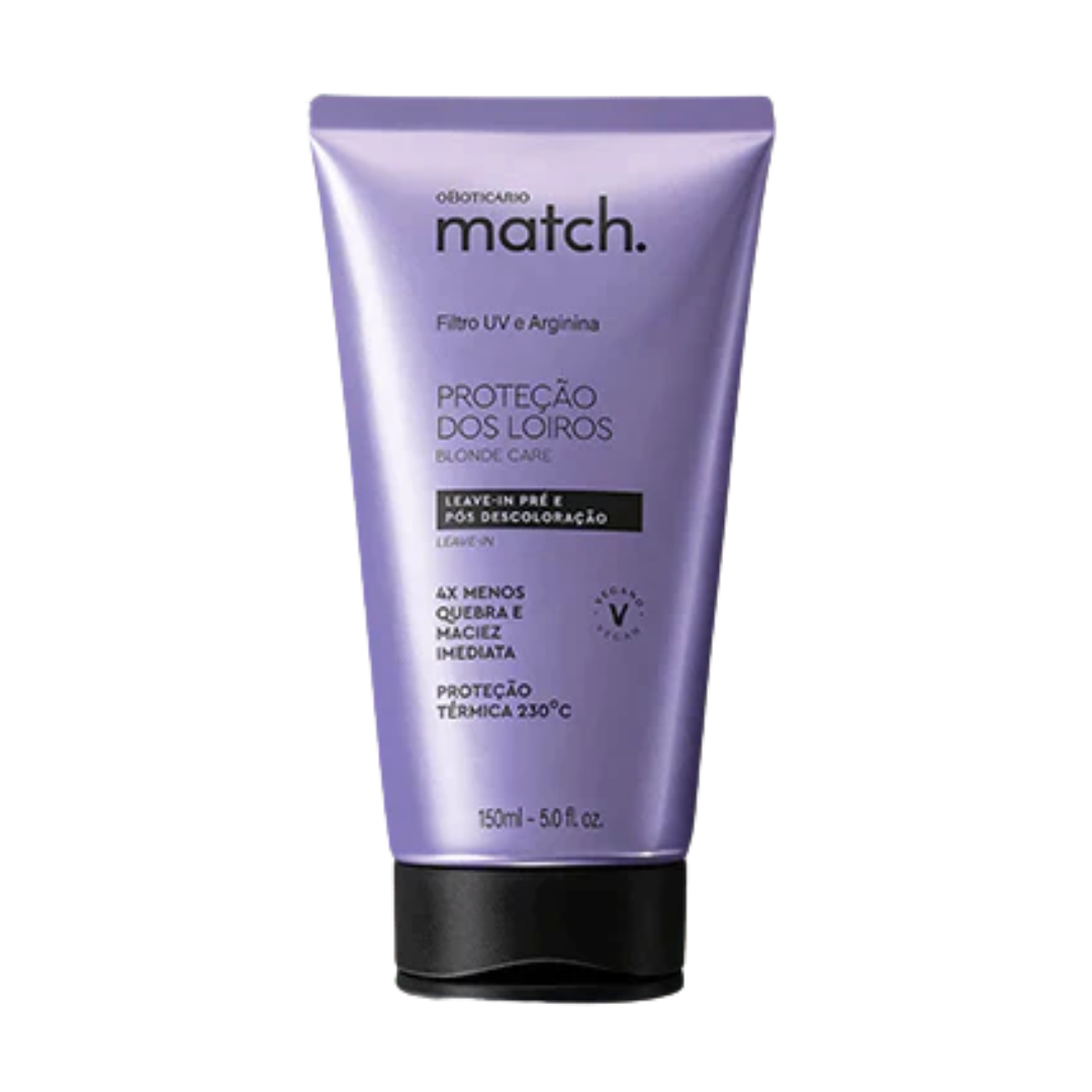 OBoticário, Leave-in Pré e Prós Descoloração Match Proteção aos Loiros