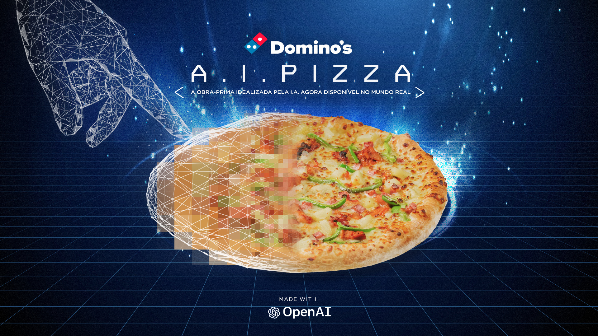 Encomendar uma pizza com receita criada por um sistema de IA? Já é possível em Portugal