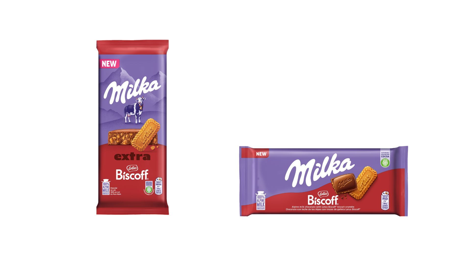 Alerta, gulosos. A versão Biscoff do chocolate Milka chegou aos supermercados (e em 2 tamanhos diferentes)