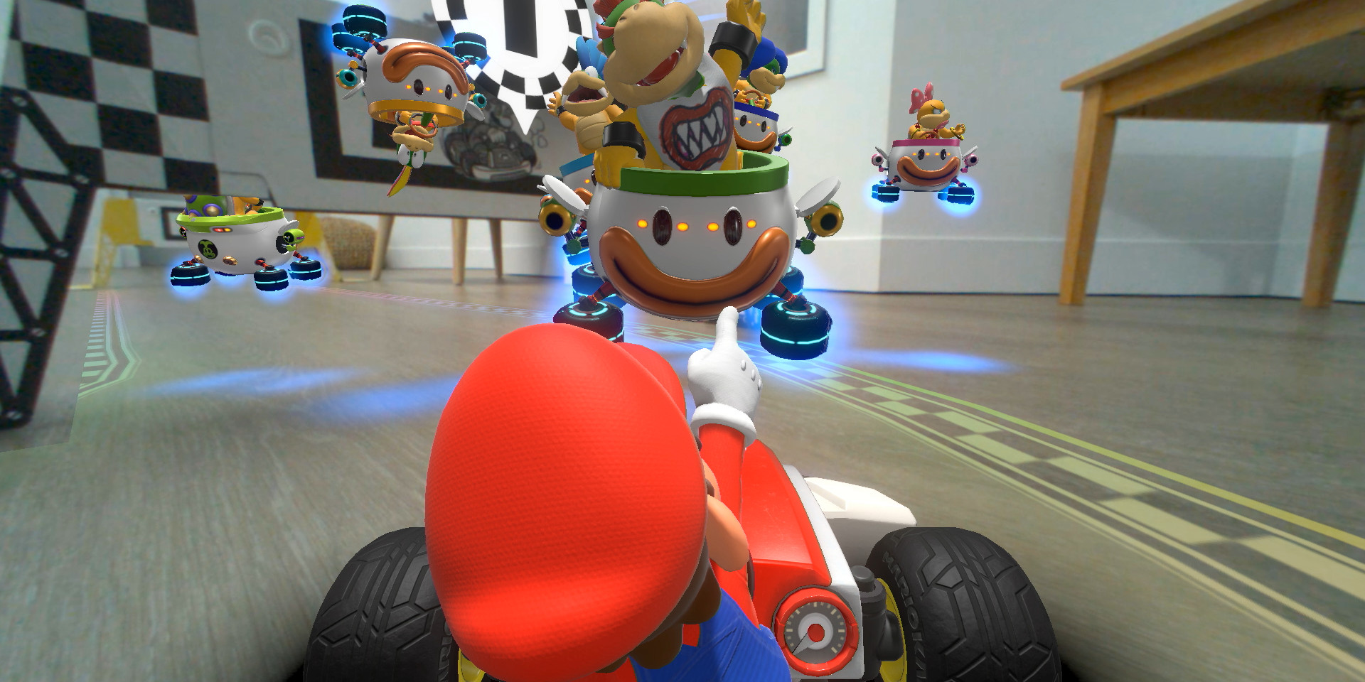 Mario Kart Live: Home Circuit transforma a sala de estar numa pista virtual em realidade aumentada