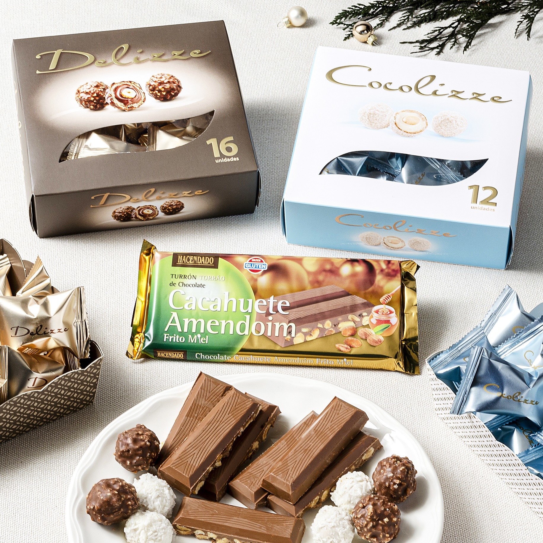 Avelã, coco e amendoim. Guarde espaço na mesa de Natal para estes chocolates da Mercadona