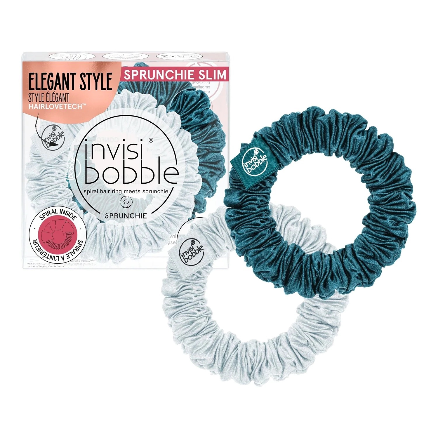 Invisibboble, Sprunchie Slim Cool As Ice Elásticos De Cabelo