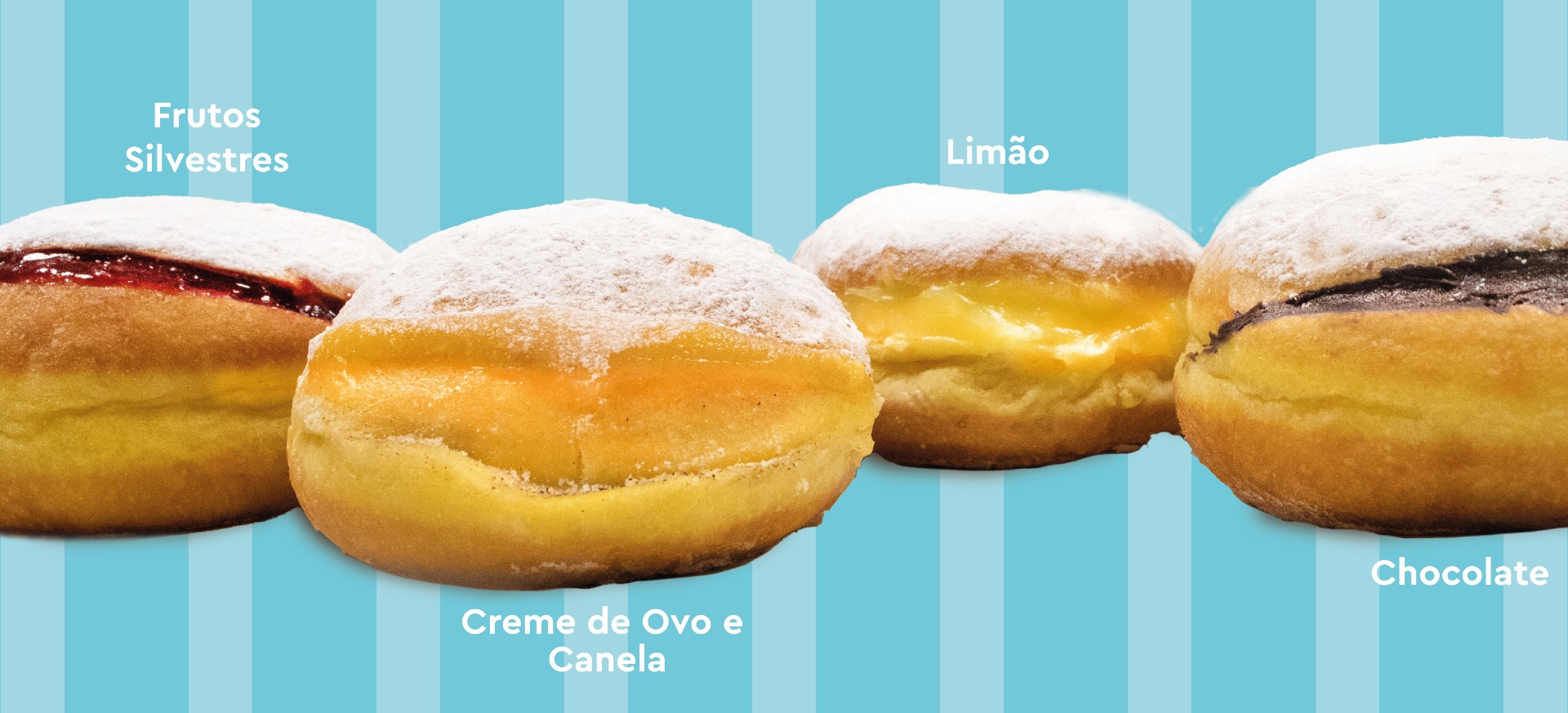 Chocolate, limão, creme e canela ou frutos silvestres. Já estamos a salivar por estas bolinhas