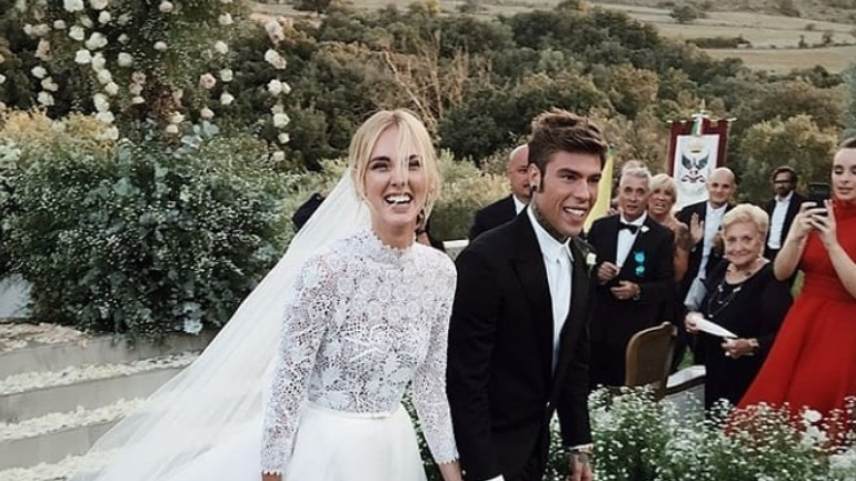 Casamento de Chiara Ferragni. As primeiras imagens da boda do ano
