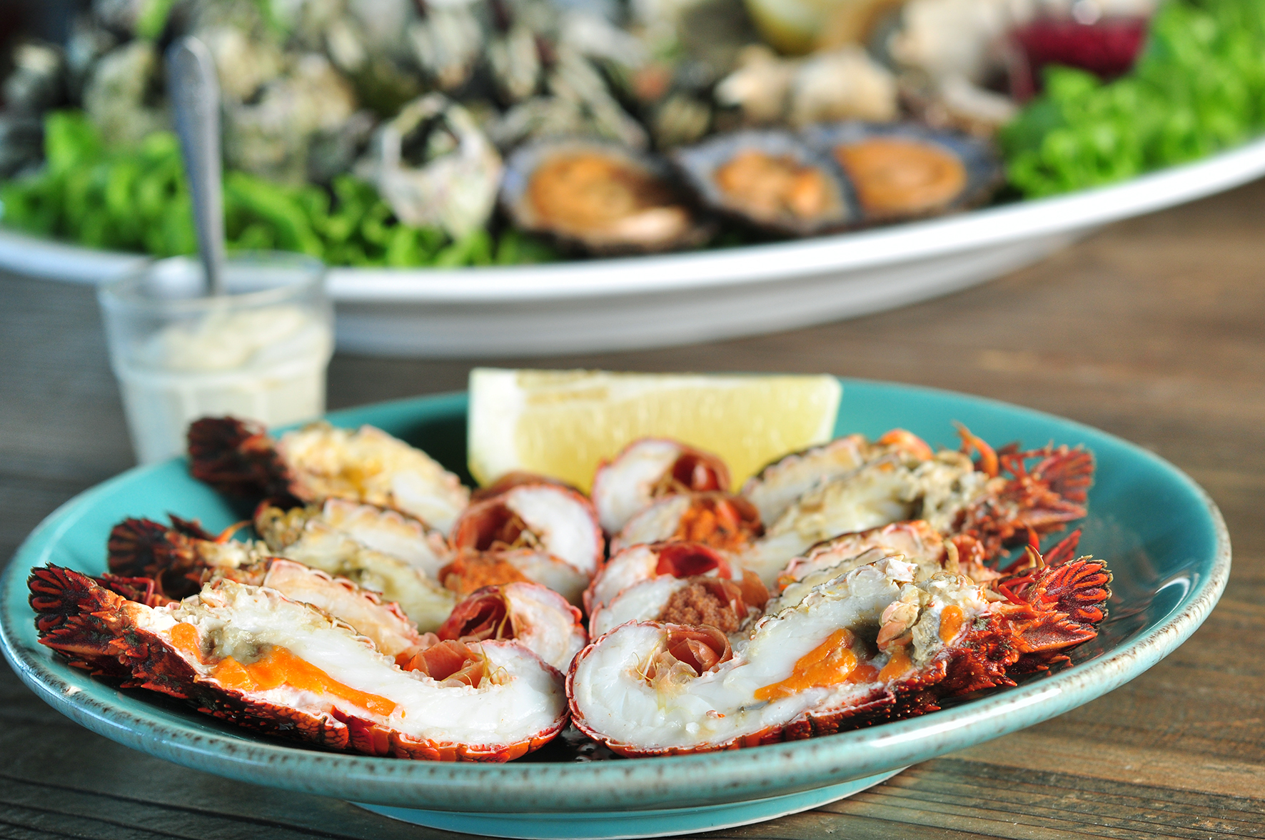 Fomos almoçar ao Marisco na Praça e precisámos de um total de 2 segundos para fazer o pedido