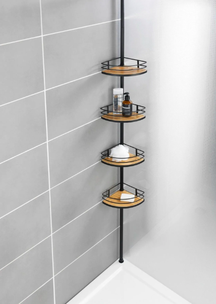 Leroy Merlin, Cesto para Duche 4 Prateleiras Bambu