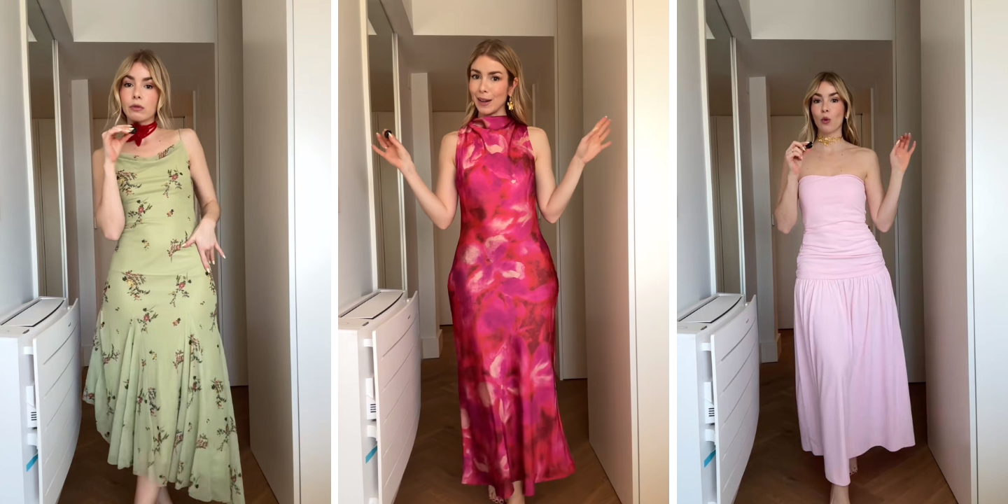 Os 7 vestidos da Zara que a influenciadora Alice Trewinnard levaria a um casamento (e custam menos de 40€)