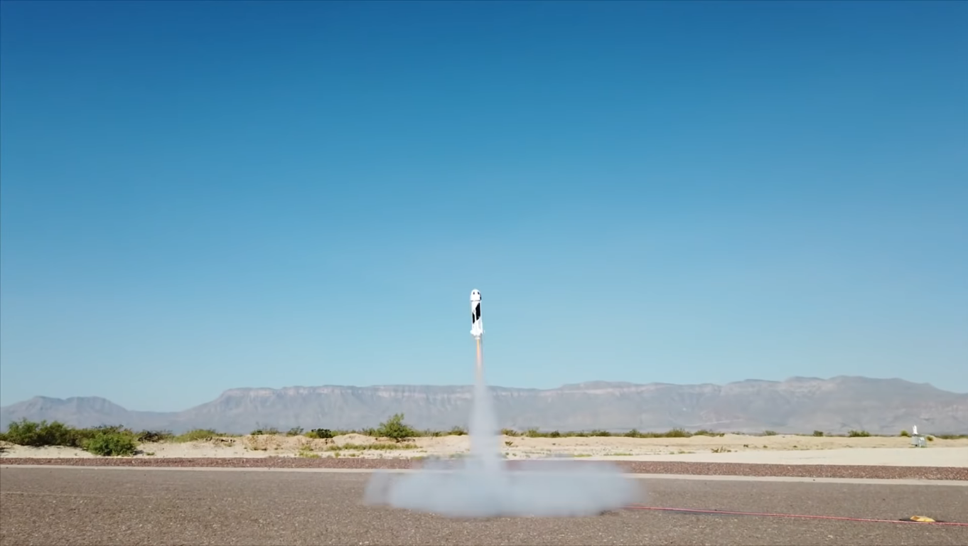 Recriar o lançamento do New Shepard da Blue Origin em casa? Em breve será possível graças a um novo kit