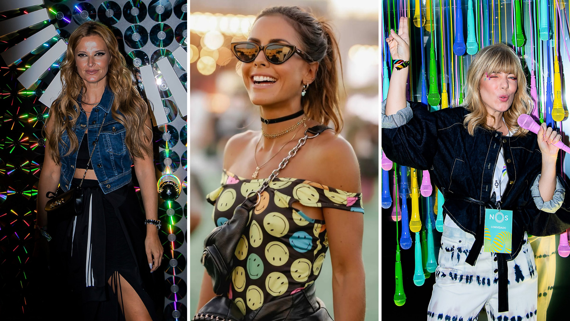Ganga, cabedal e muito glitter. Estamos rendidos aos looks dos famosos no primeiro dia do NOS Alive
