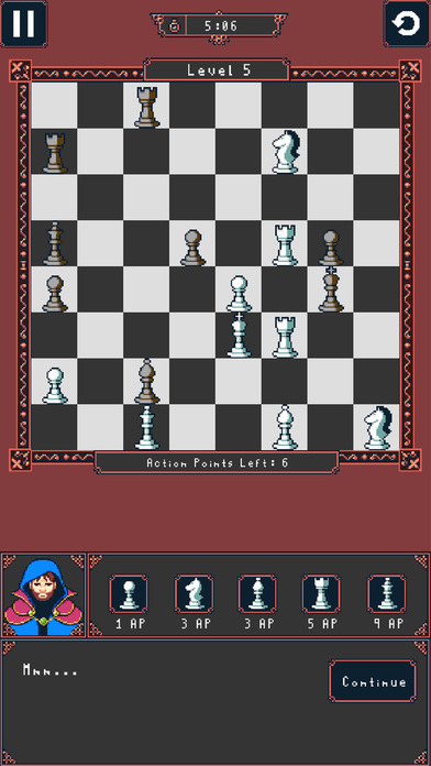Peça de xadrez de bispo de pixel art para jogo de 8 bits em fundo branco