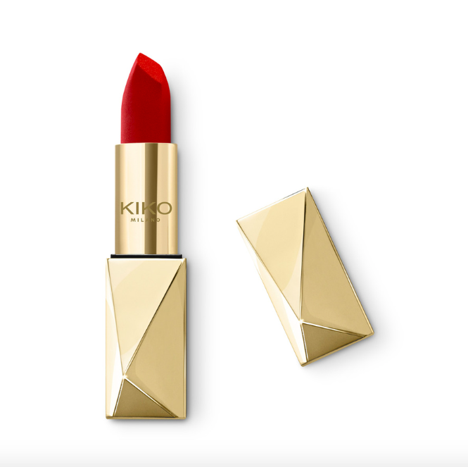 Kiko, Holiday Gems Lasting Luxury Matte Lipstick, tom 07 Red Velvet
