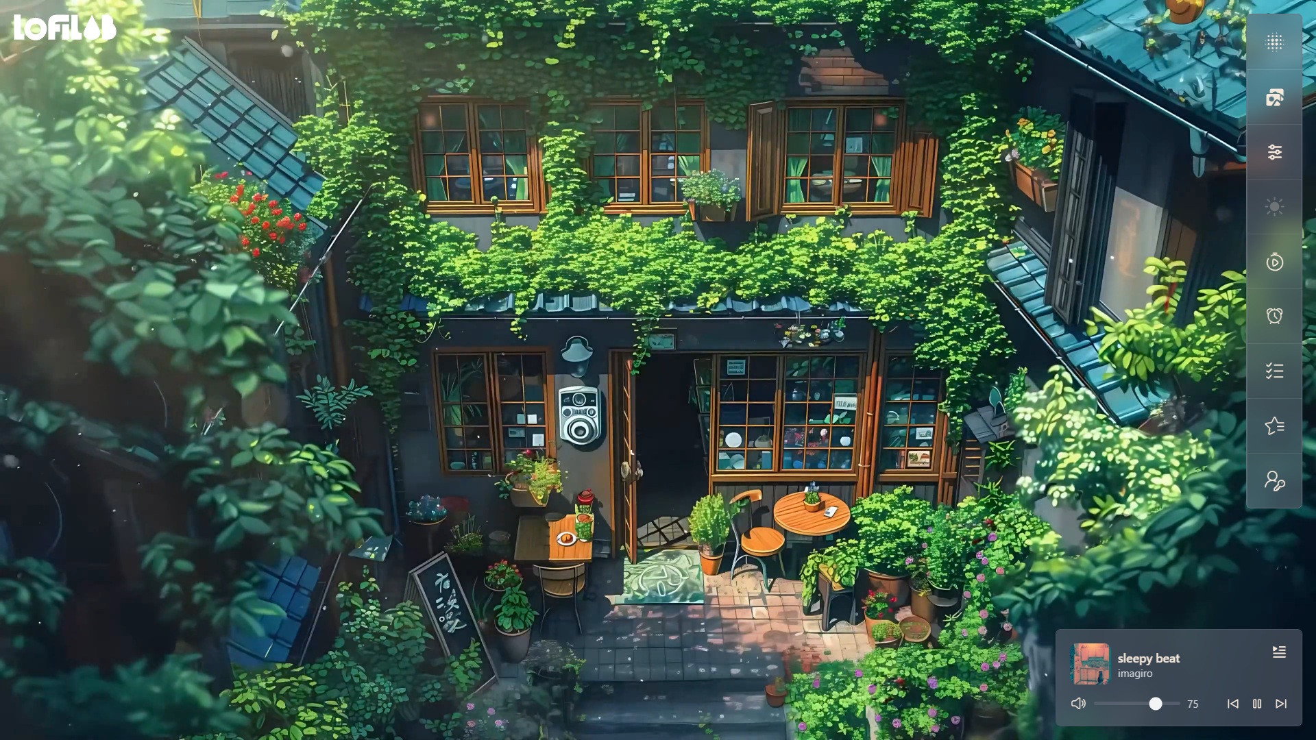 LoFi Lab combina música ambiente com sons relaxantes para o ajudar a manter o foco