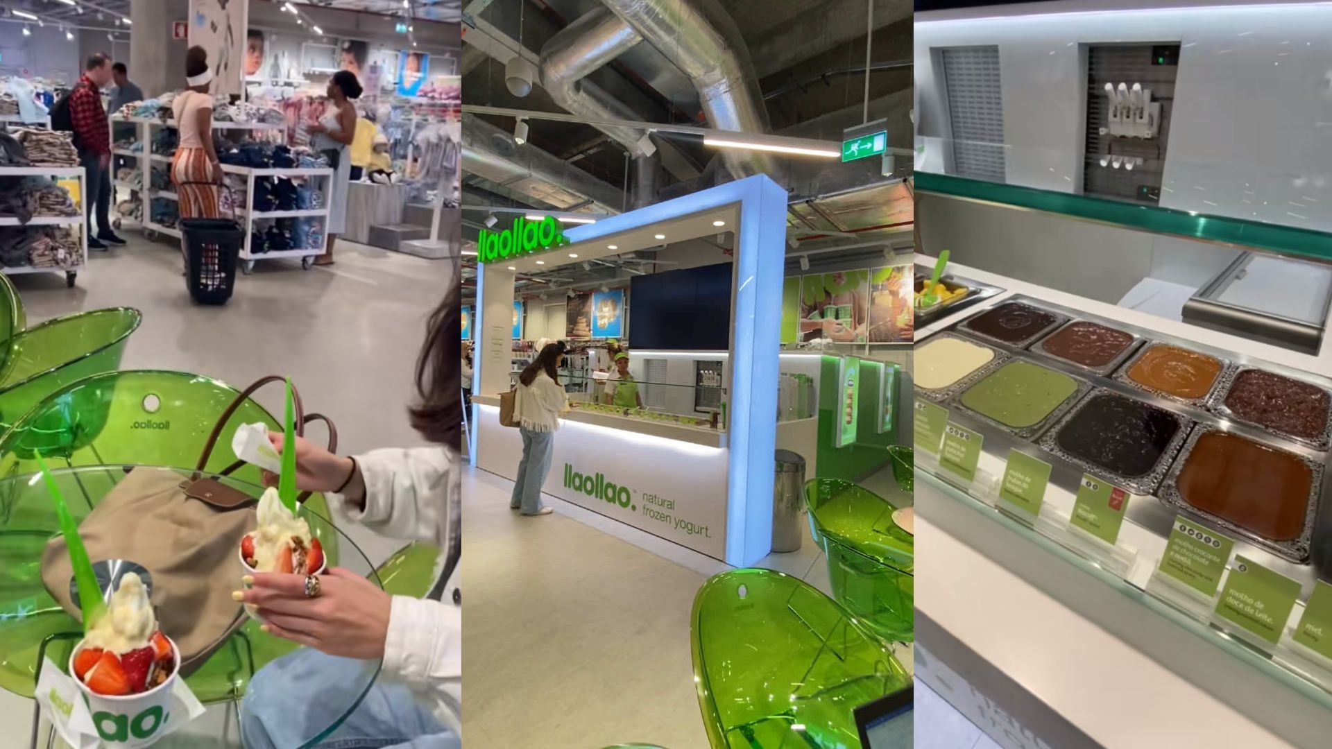Já pode comer frozen yogurt no meio da Primark do Colombo. llaollao abriu espaço dentro da loja de roupa