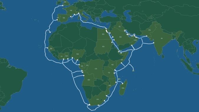 Cabo 2Africa já está ligado em Carcavelos. Maior cabo submarino liga 33 países