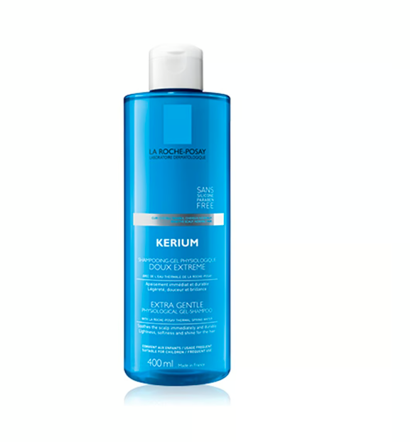 La Roche-Posay, Kerium Shampoo Extra Suave Fisiológico, 400ml