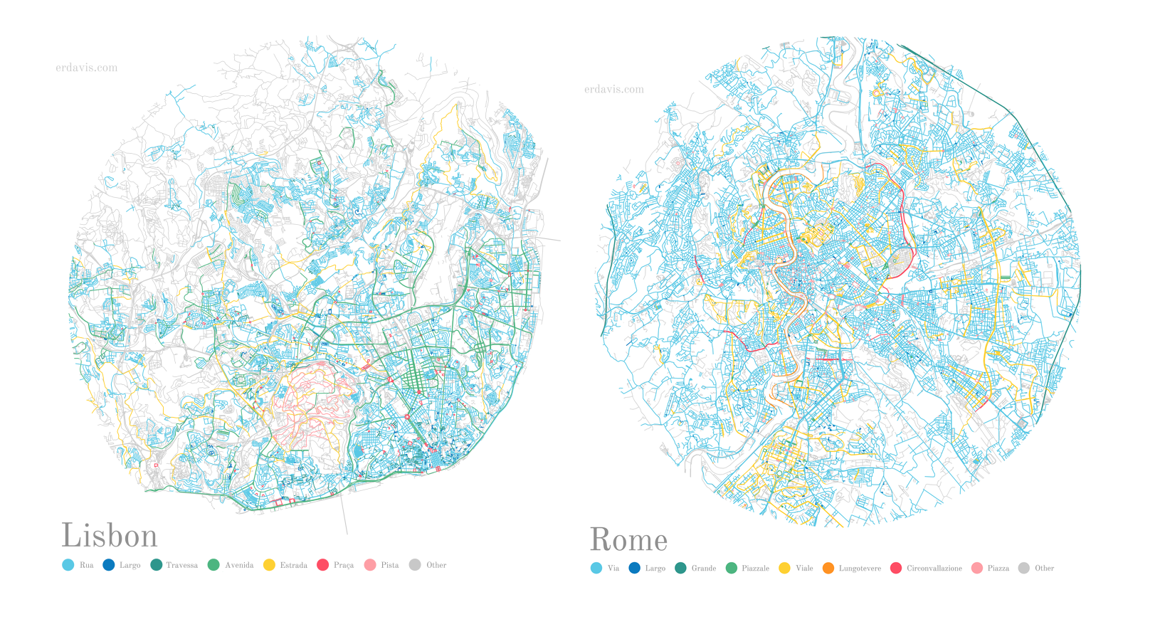 A lógica das cidades, naufrágios no Ártico e as rotundas em Portugal são temas que ganham nova vida com a análise de dados