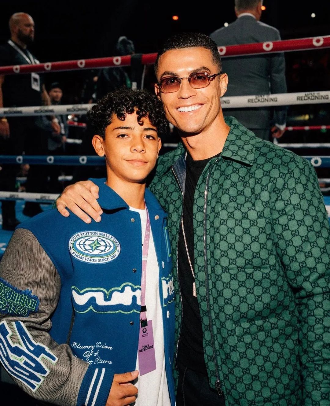 CR7 foi ao boxe mas quem ganhou o combate de estilo foi Cristianinho. Saiba tudo sobre o look