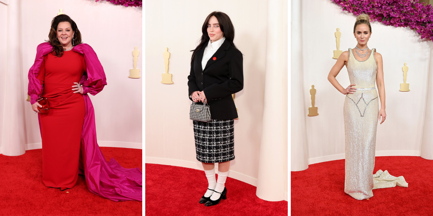 Emily Blunt, Billie Eilish ou Melissa McCarthy. 14 looks dos Óscares de que não gostámos assim tanto