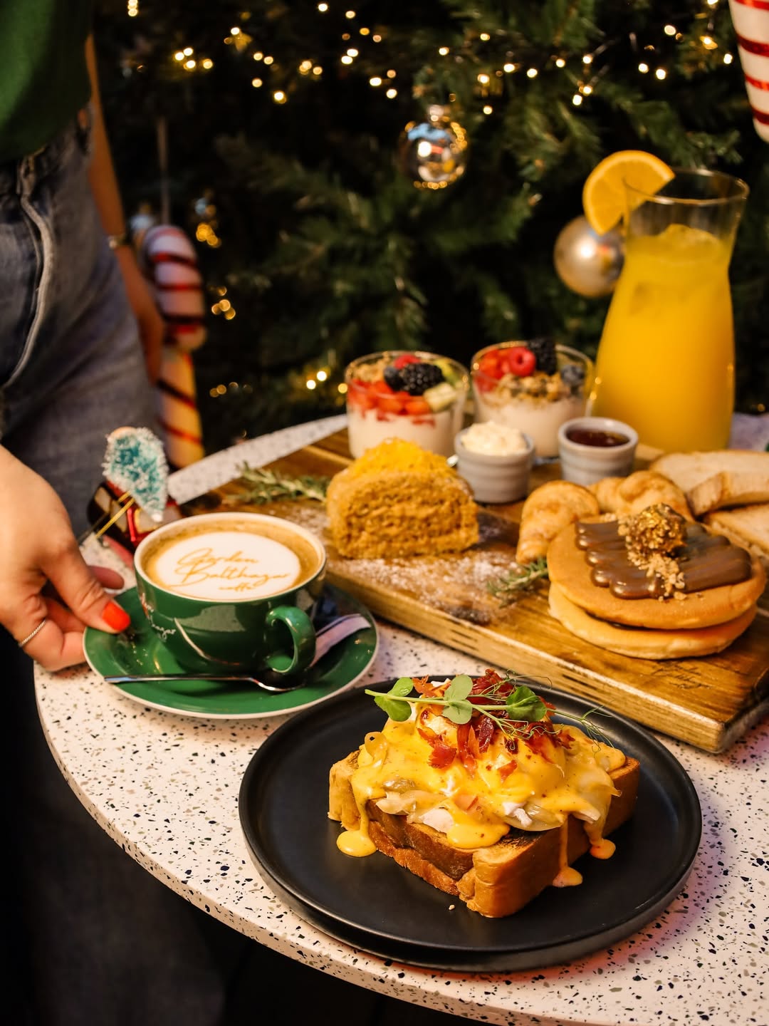 Todos os dias há brunch de Natal no Garden Balthazar Caffe (com panquecas de Ferrero Rocher)