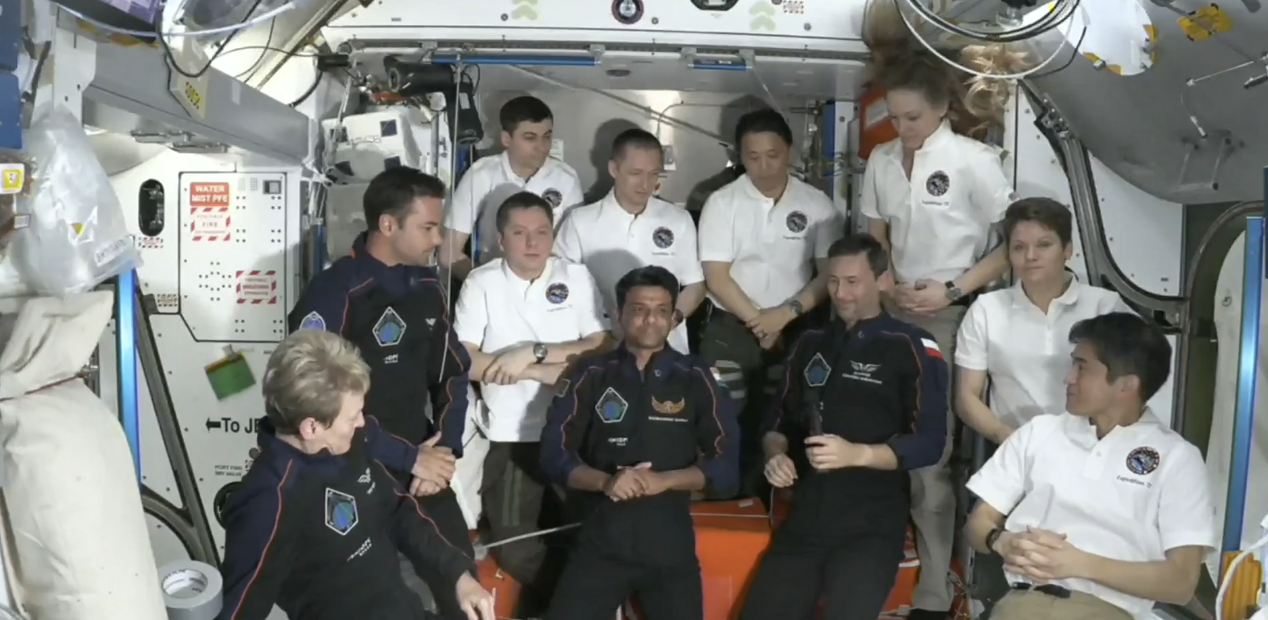 Estação Espacial Internacional recebe 4 novos “passageiros” em nova missão privada