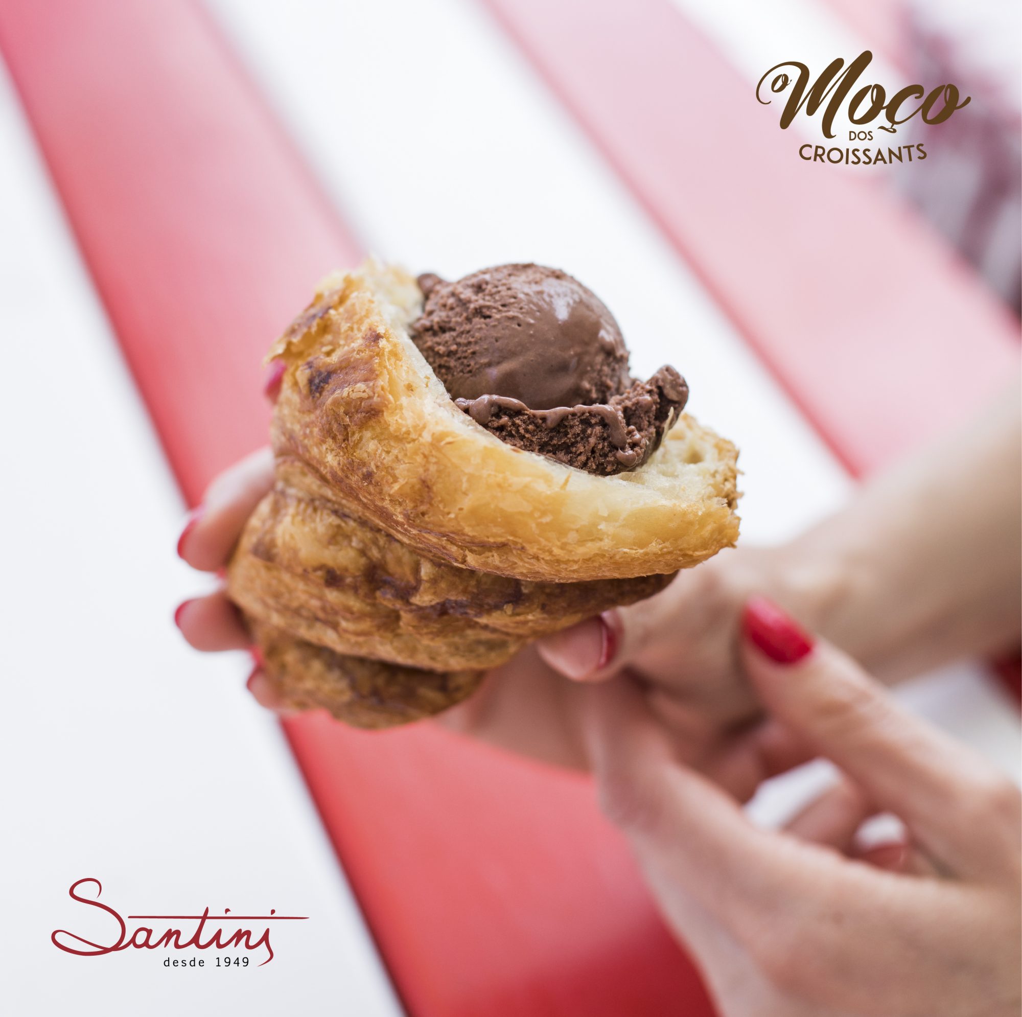 Santini e O Moço dos Croissants juntaram-se e agora há croissants com gelado