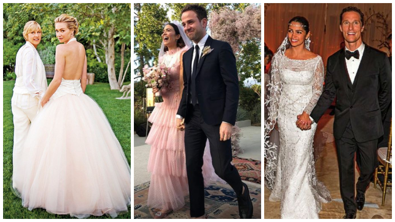 Casais de famosos que decidiram casar em casa