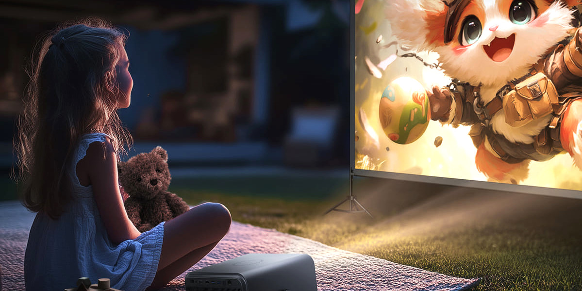 Cinema em casa e imagem superior no gaming com o Mini Projetor Laser Cinema C2 da Hisense