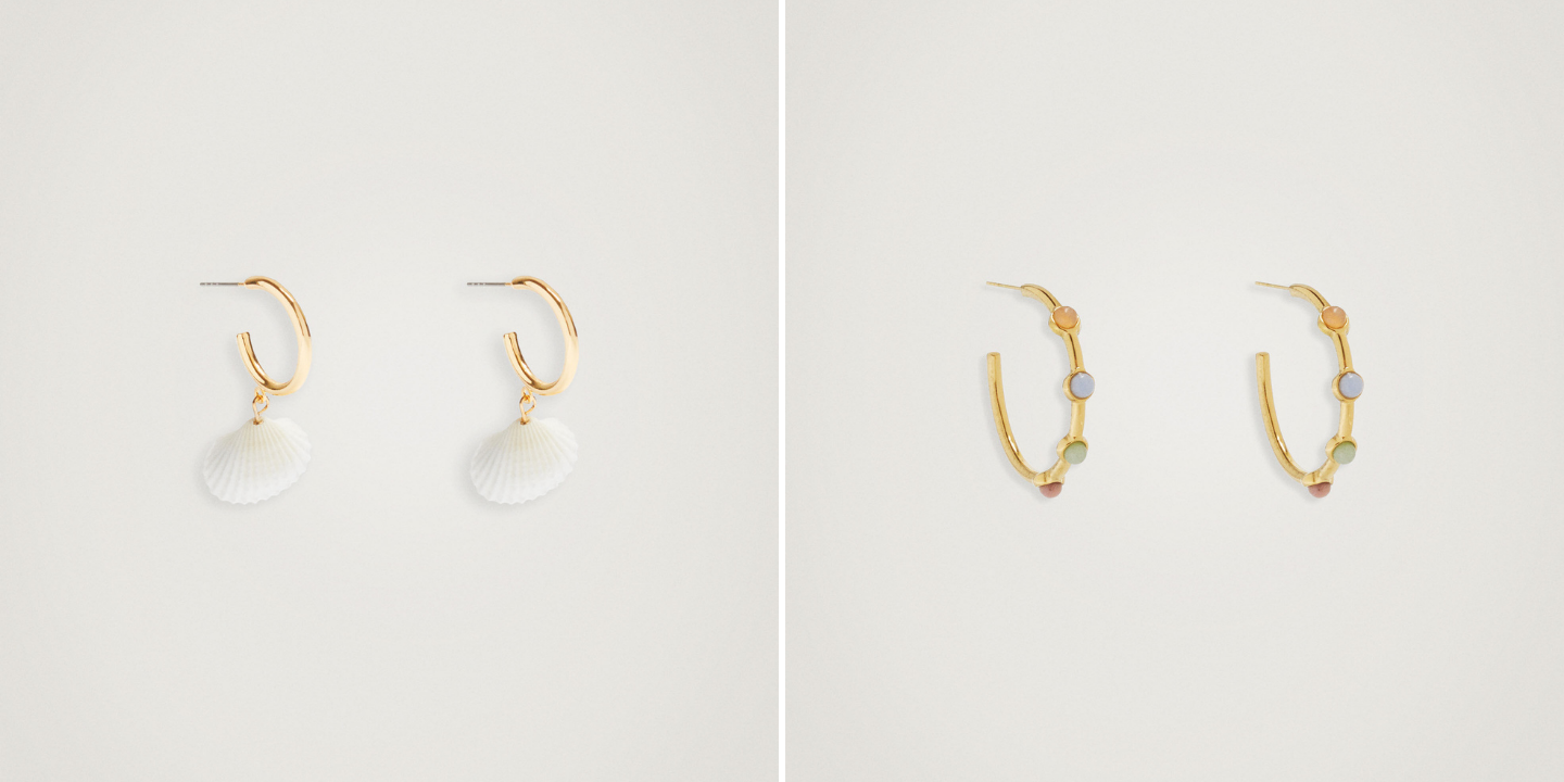 Das douradas às com conchas, 9 argolas a chamar o verão (por menos de 5€)