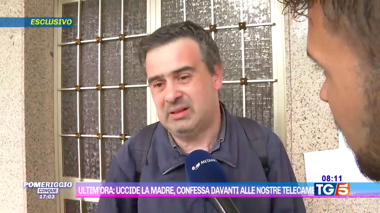 Escândalo em Itália. Homem admite em direto na TV que estrangulou a mãe até à morte