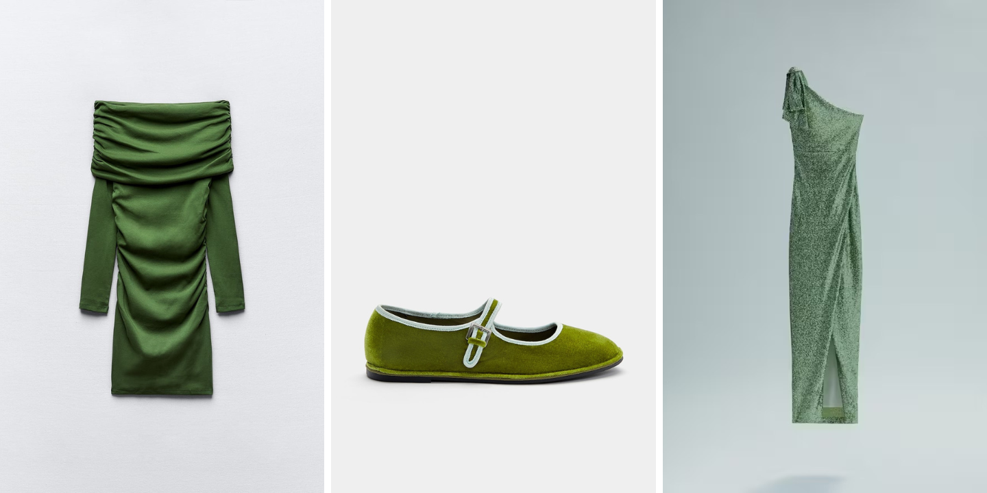 O verde está em todo o lado. 13 peças (desde 9,99€) para se render à nova cor tendência