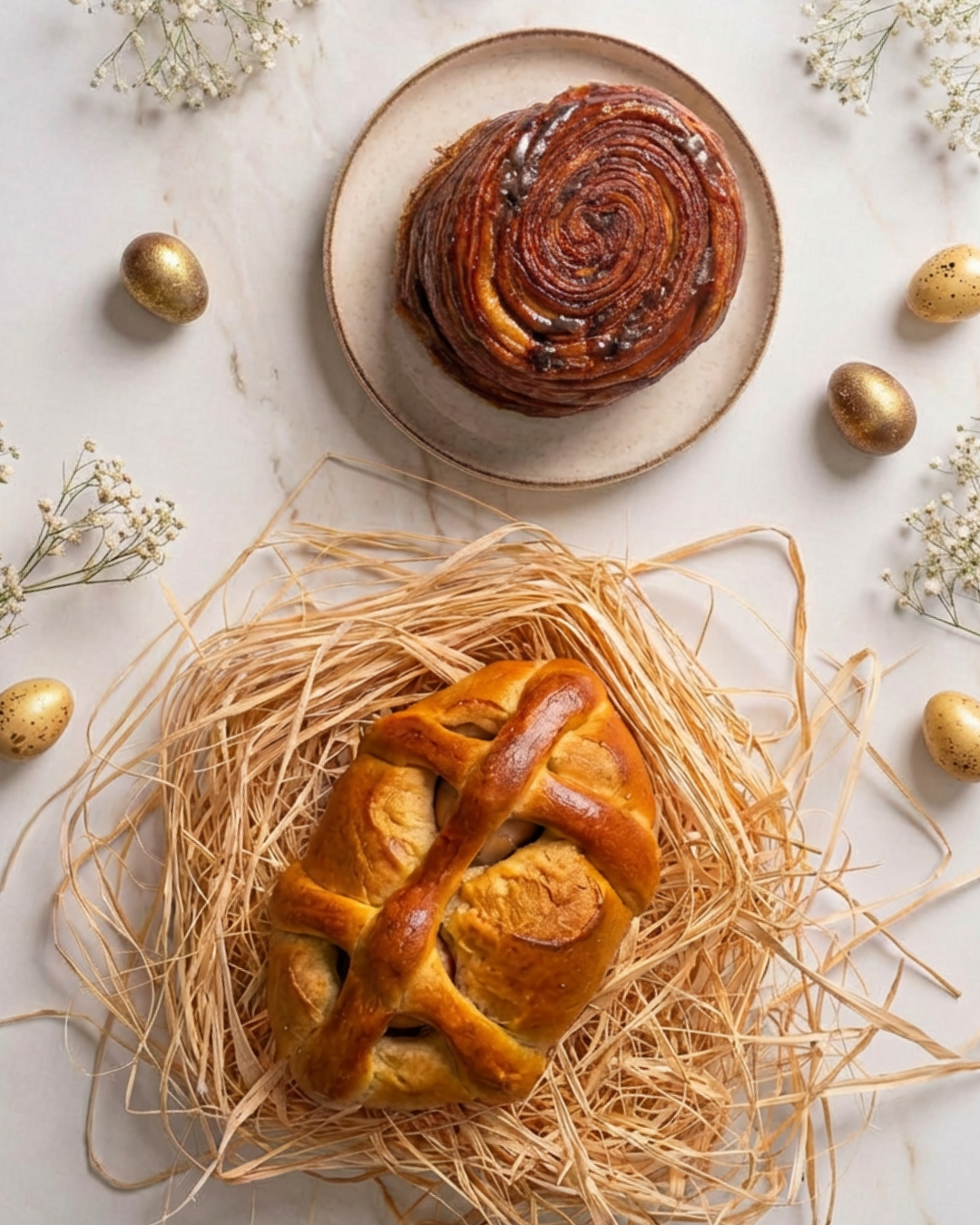 Clássicos e deliciosos. Há duas versões dos icónicos folares de Páscoa da Pastelaria Suíça