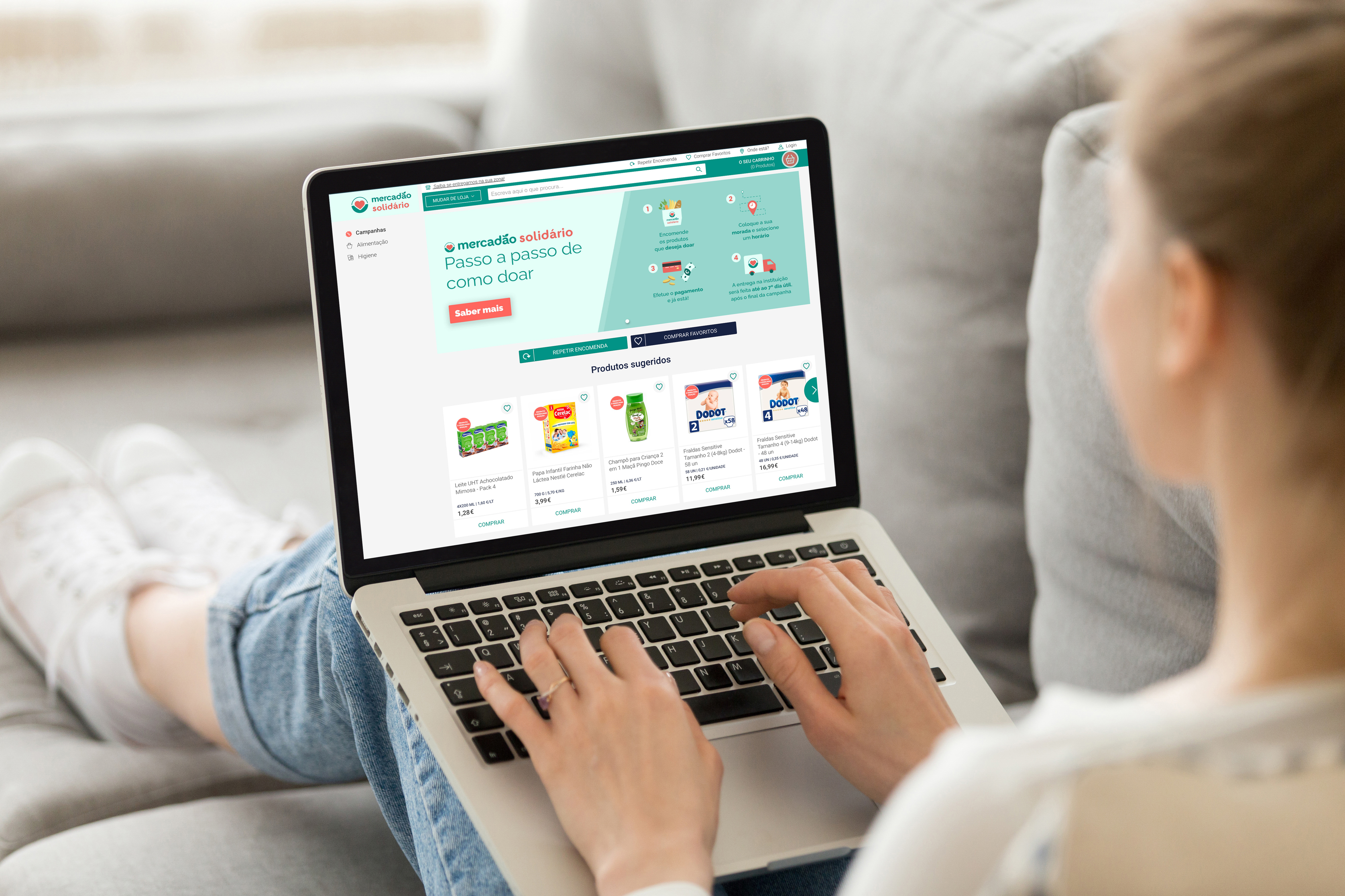 Só com um clique pode ajudar quem mais precisa. Conheça o Mercadão Solidário