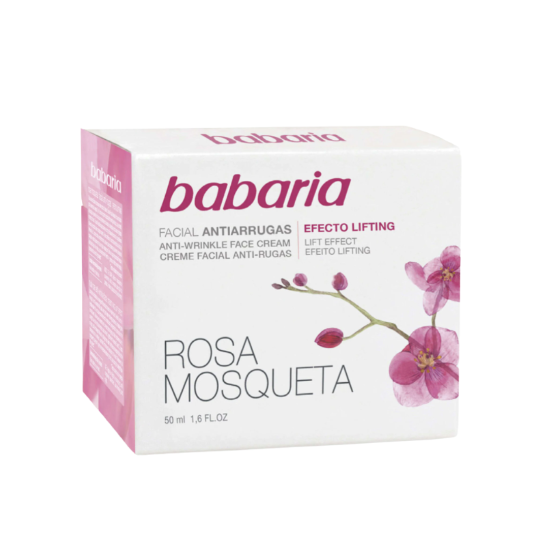 Babaria, Creme Facial Anti-Rugas Rosa Mosqueta