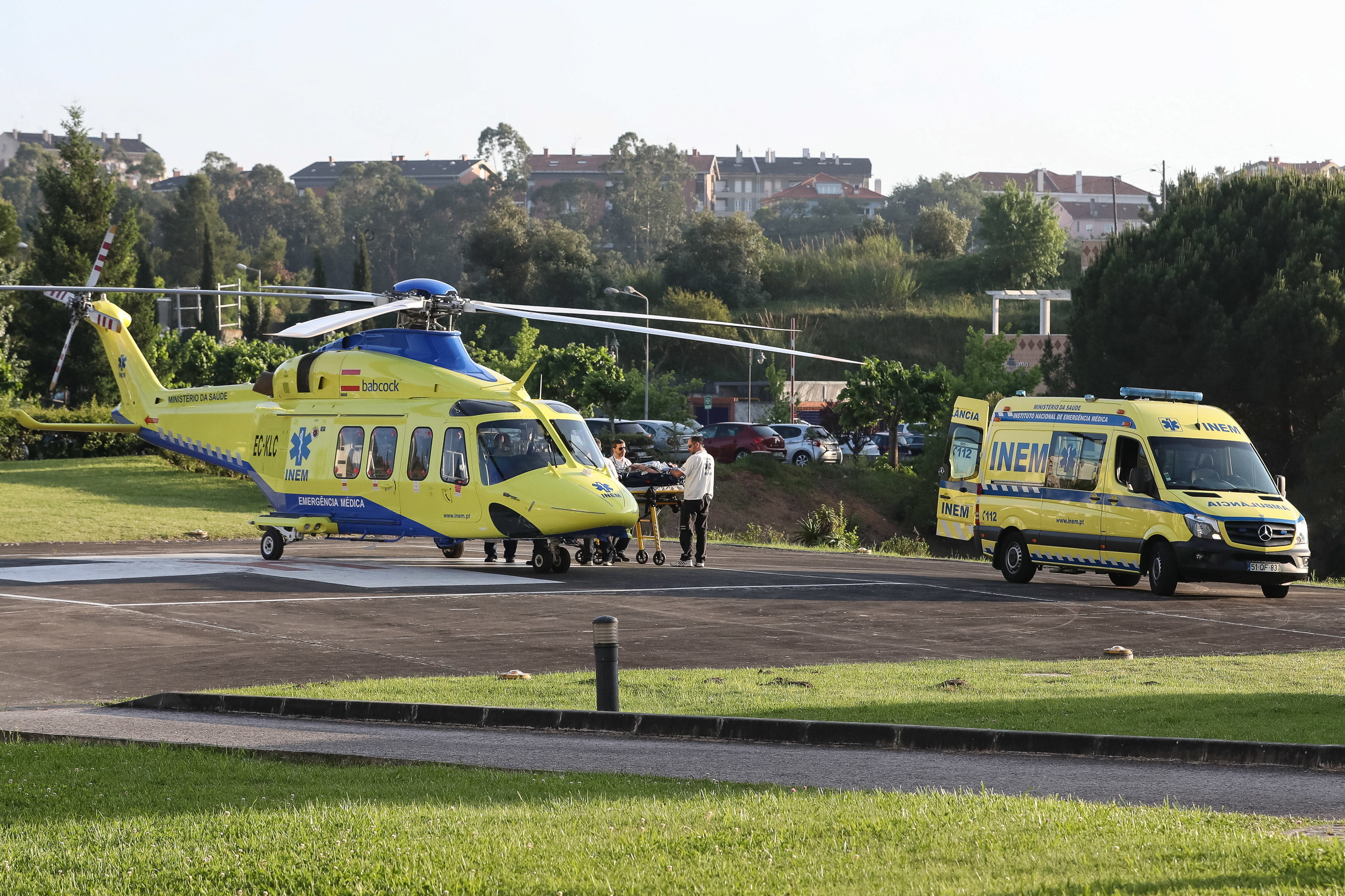 Ferido grave em abalroamento ferroviário no Alentejo helitransportado para Lisboa