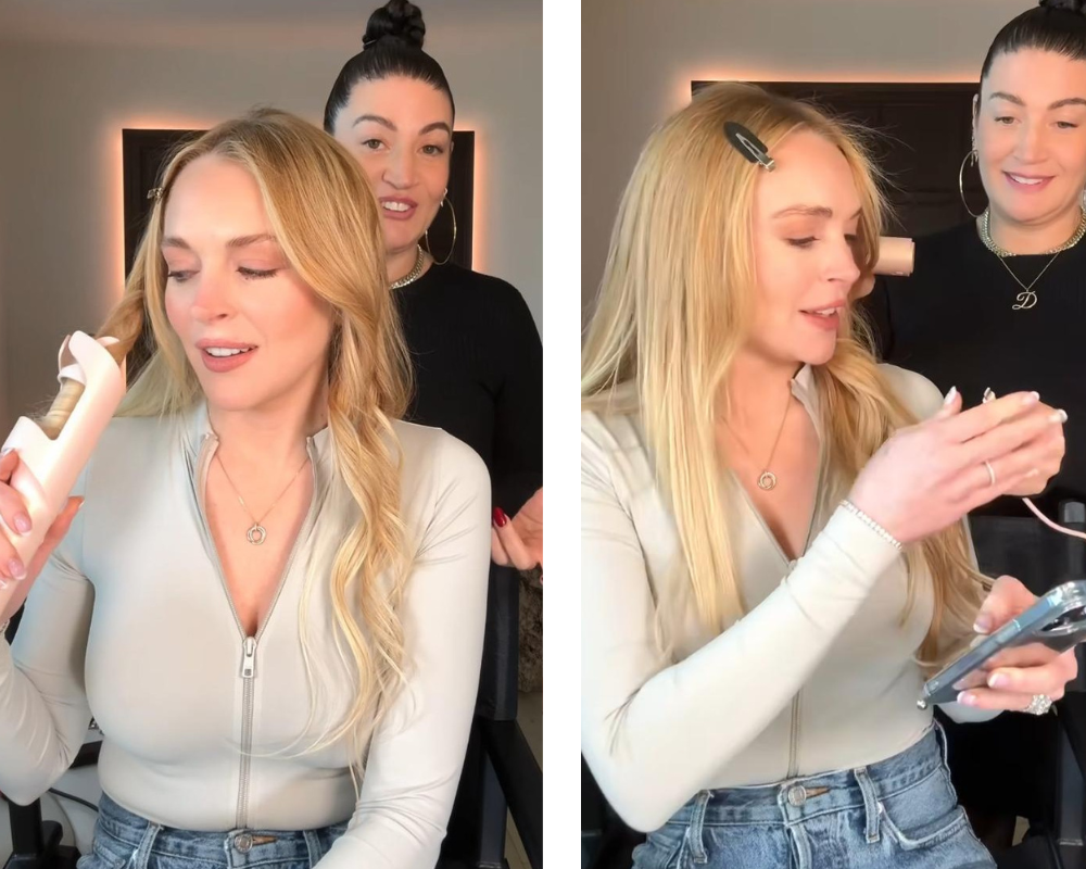 O encaracolador que Lindsay Lohan usou até dá para carregar o telemóvel (e custa menos de 100€)