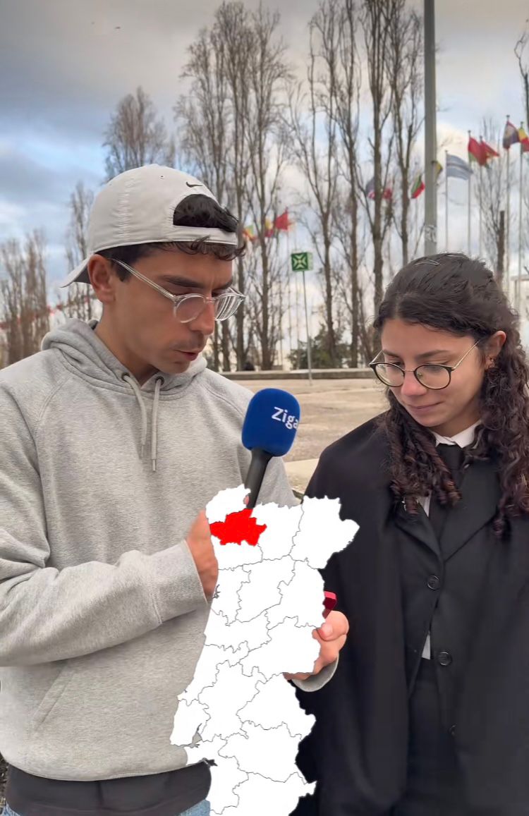 Lisboetas não sabem identificar o distrito de Braga no mapa. Veja o vídeo viral no TikTok