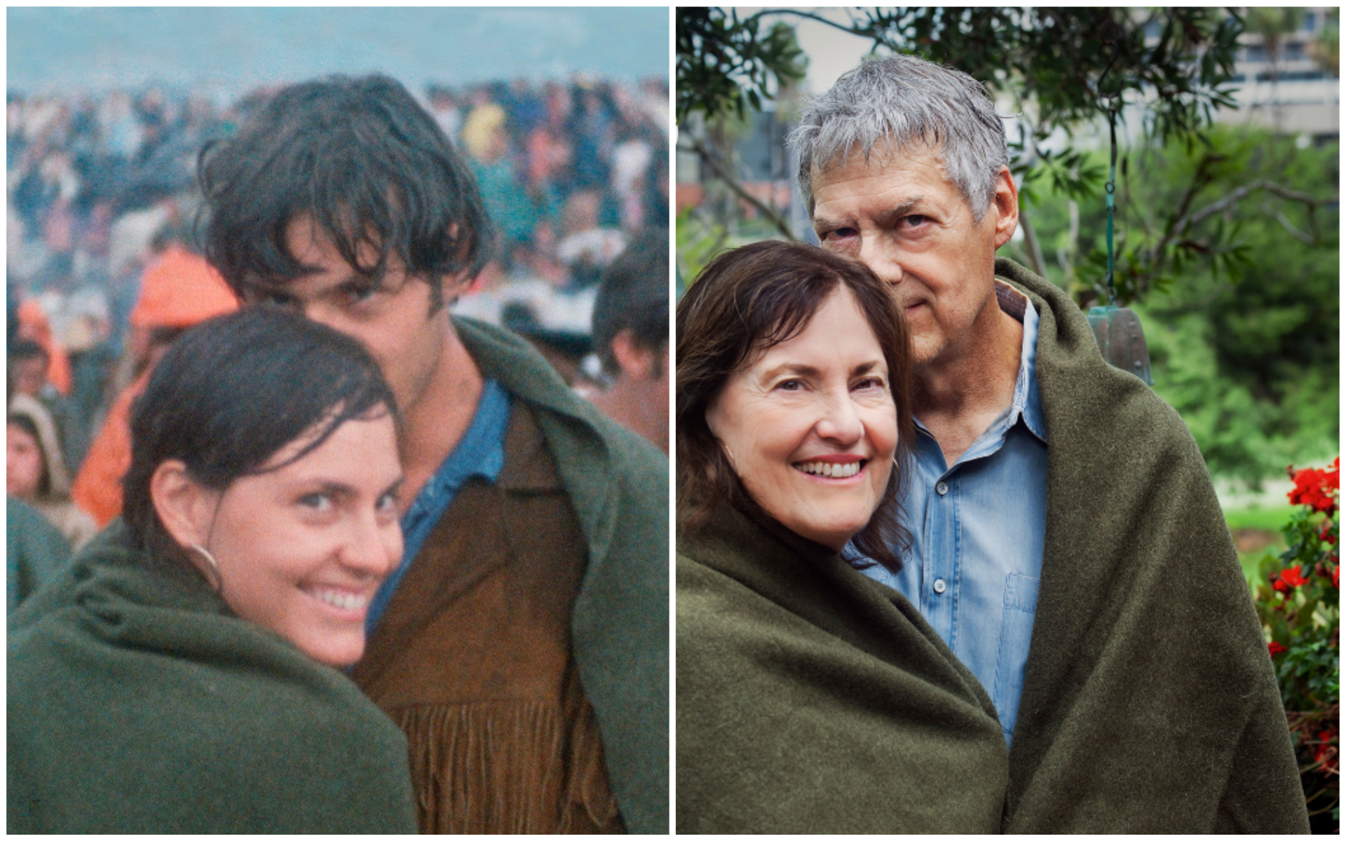 Casal que se conheceu há 50 anos no Woodstock identificado em vídeo que mostra início da relação