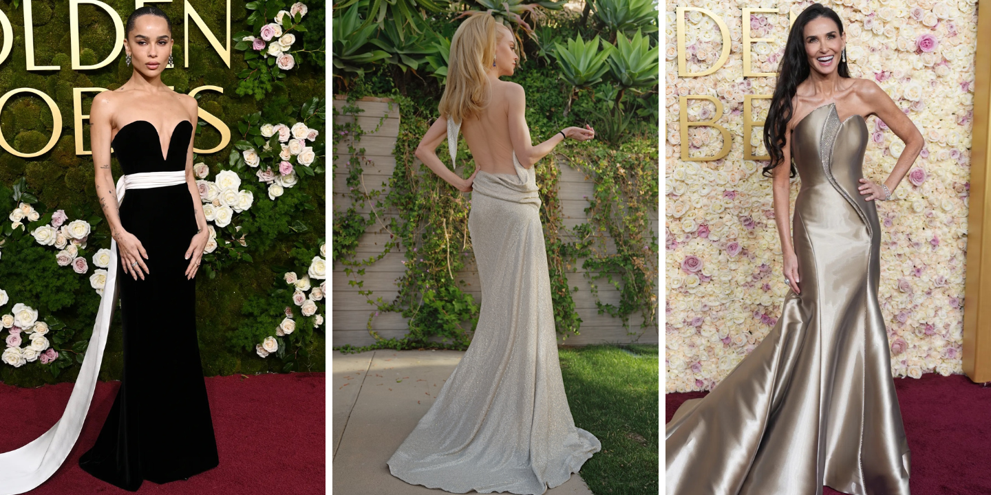 De Demi Moore a Nicole Kidman. Estes foram os 19 melhores looks da noite de Globos de Ouro