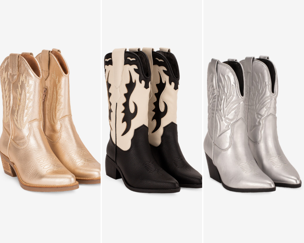 Das neutras às metalizadas. 25 sugestões de botas estilo cowboy para arrasar nos looks (desde 39,99€)