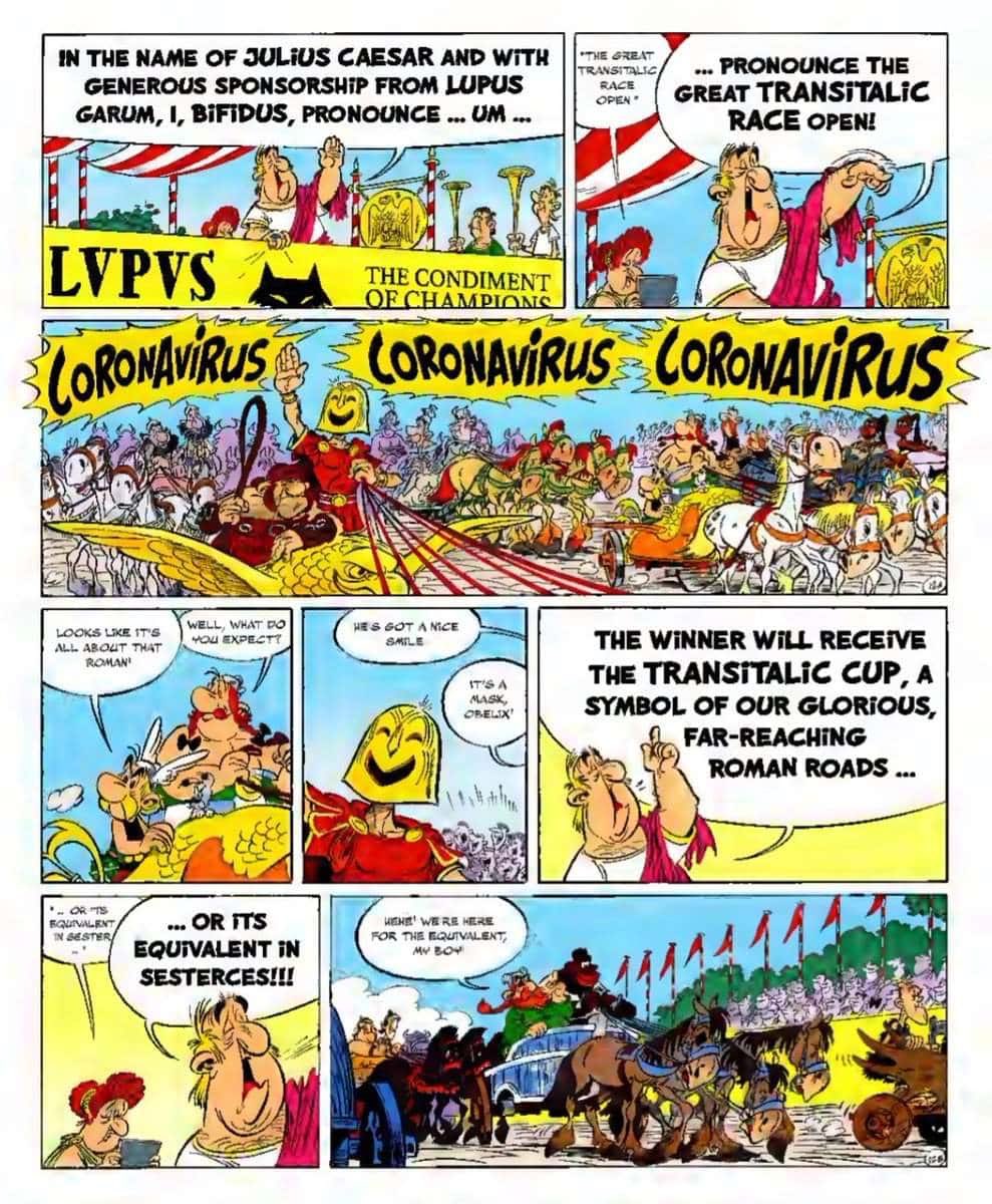 Morreu o criador do Astérix. Sabia que o gaulês derrotou uma personagem chamada Coronavírus?
