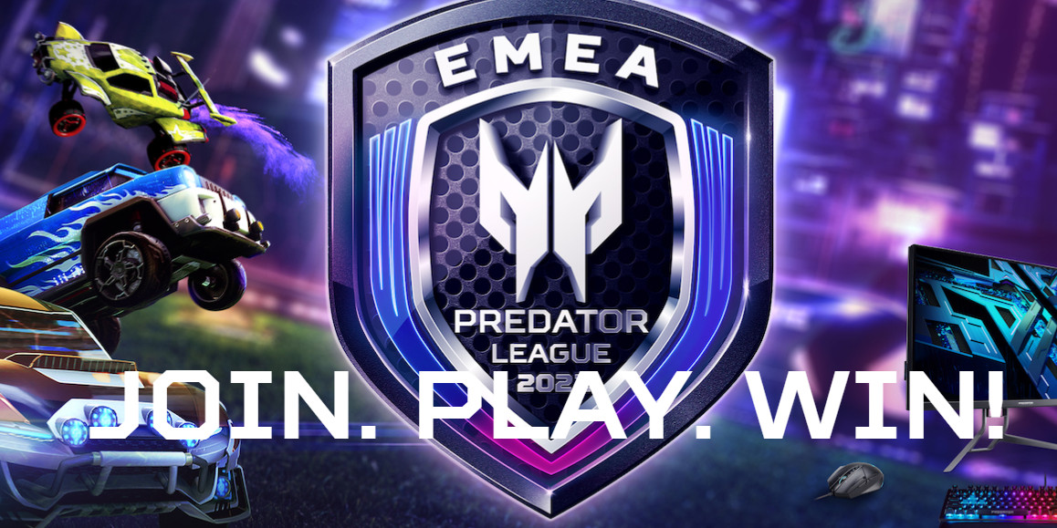 Há um novo torneio de eSports de Rocket League. O Predator League 2022 tem um prize pool de 90 mil euros