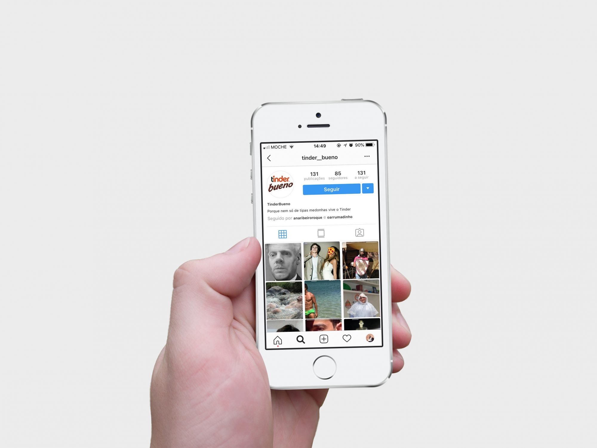 Tinder Bueno. A página de Instagram que brinca com os homens que andam no Tinder