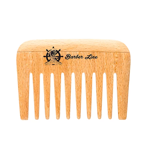 Barber Line, Pente De Madeira Largo Para Barba-Bigode