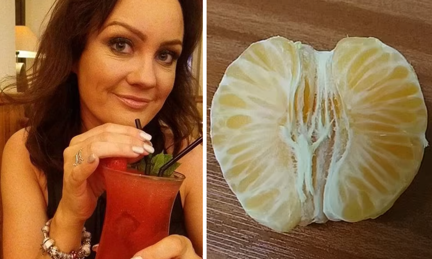 Mulher diz que foi abençoada por Deus ao ver Jesus crucificado dentro de uma tangerina