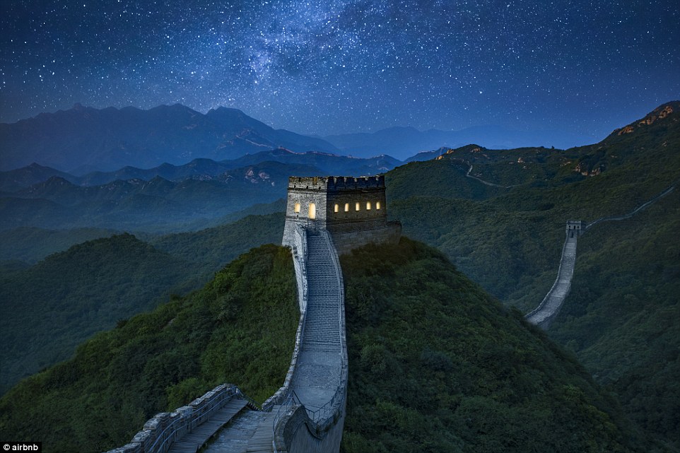 Airbnb. Ganhe uma noite grátis num alojamento de luxo na Muralha da China